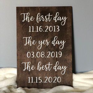 First Day Best Day Sign